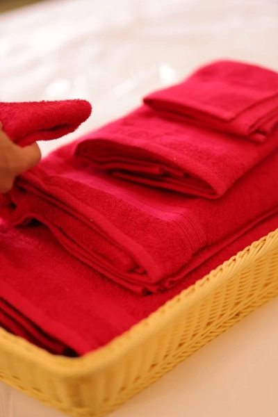 Burgundy Cotton Bath Towel Set