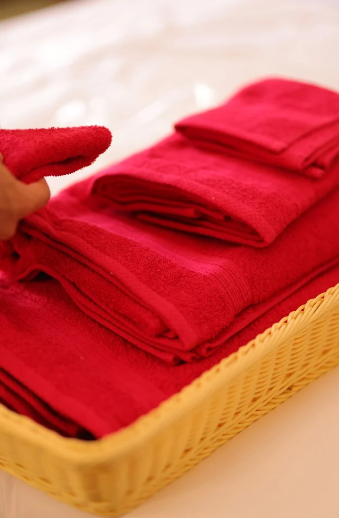 Burgundy Cotton Bath Towel Set